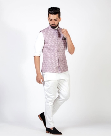 Pink Nehru Jacket